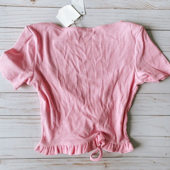 ZARA Pink Cinched top - Picture 3 of 3